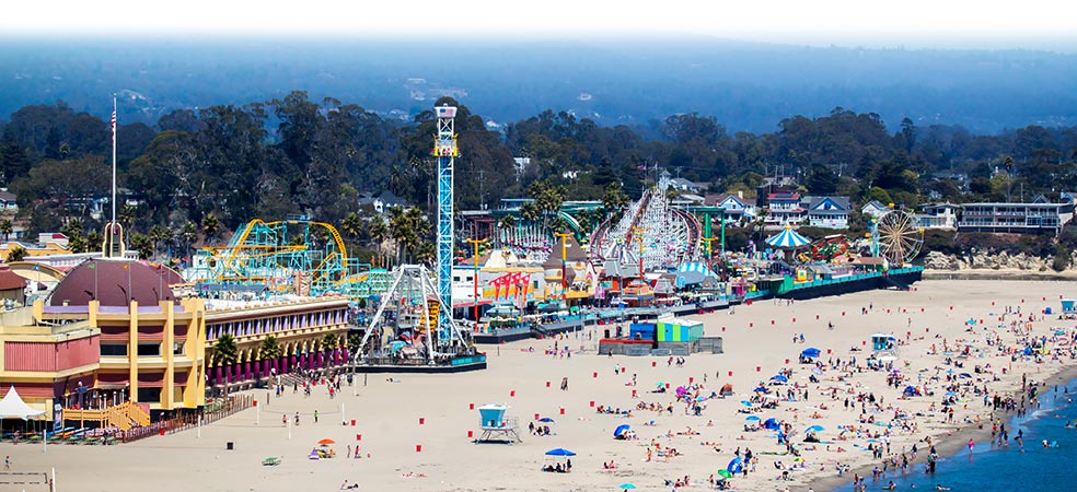 Santa Cruz, CA and Beach Boardwalk.  Jewel of West Coast Seaside Resort Towns Last of A Breed